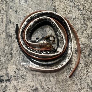 White tan and black belts brand new